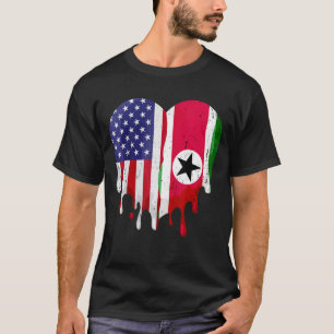 Camiseta Suriname American Patriot Grown Country Derretendo