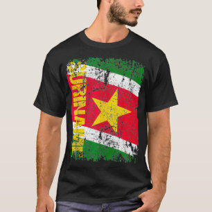 Camiseta SURINAME Flag Vintage SURINAME 