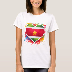 Camiseta Suriname Heart