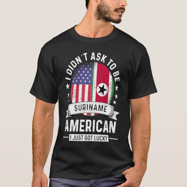 Camiseta Suriname Patriot American Groot Humor Flag (Frente)