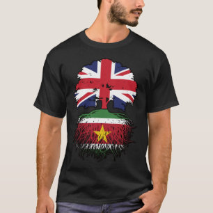 Camiseta Suriname Surinamese British Tree Roots Flag