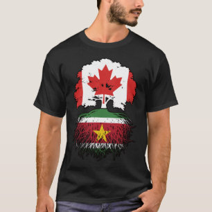 Camiseta Suriname Surinamese Canada Tree Roots