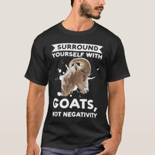 Camiseta surpreende-se com cabras, não cabras negativas