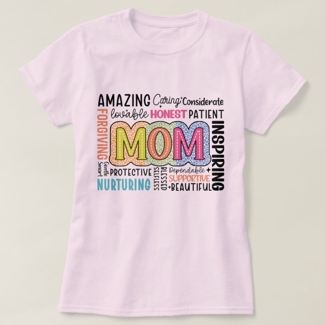 Camiseta Surpreendente T-Shirt da Mãe - Presente da Mãe Ins (Frente do Design)