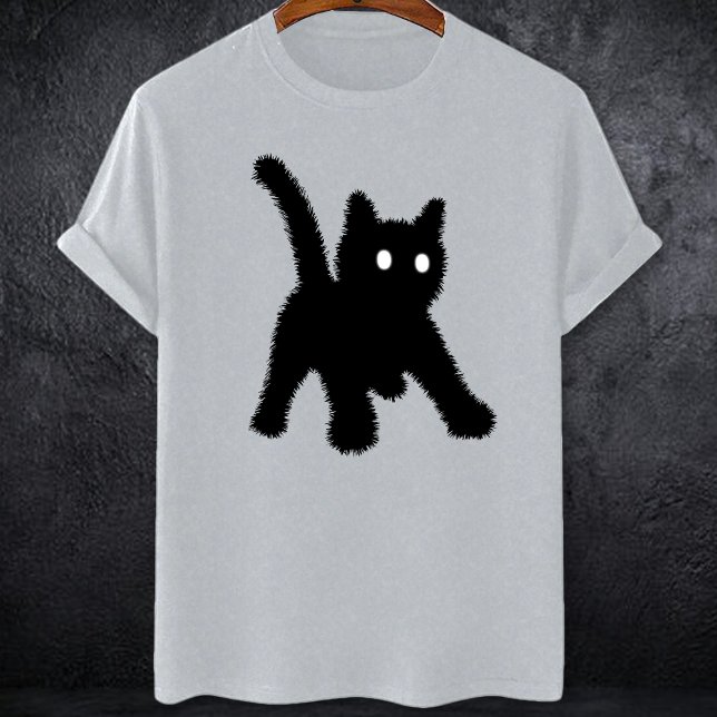Camiseta Surpreendido e chocado ansiedade social do gato ne (Criador carregado)