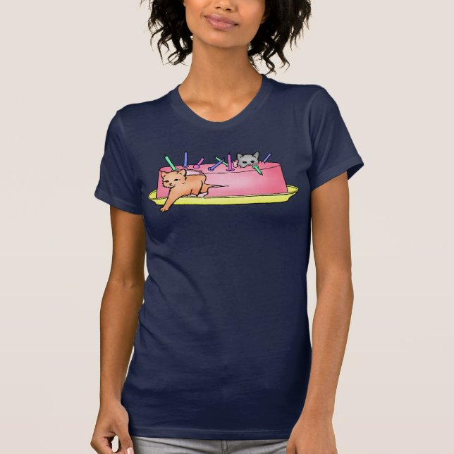 Camiseta Surpresa de Bolo de Aniversário (Frente)