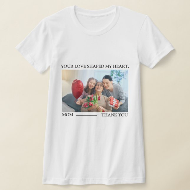 Camiseta Surpresa de presente de Dia da Mãe Única (Postura )