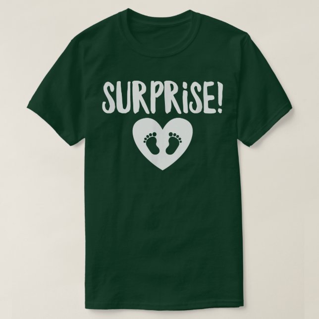 Camiseta Surprise Pregnancy Announcement Mom To Be Mother M (Frente do Design)