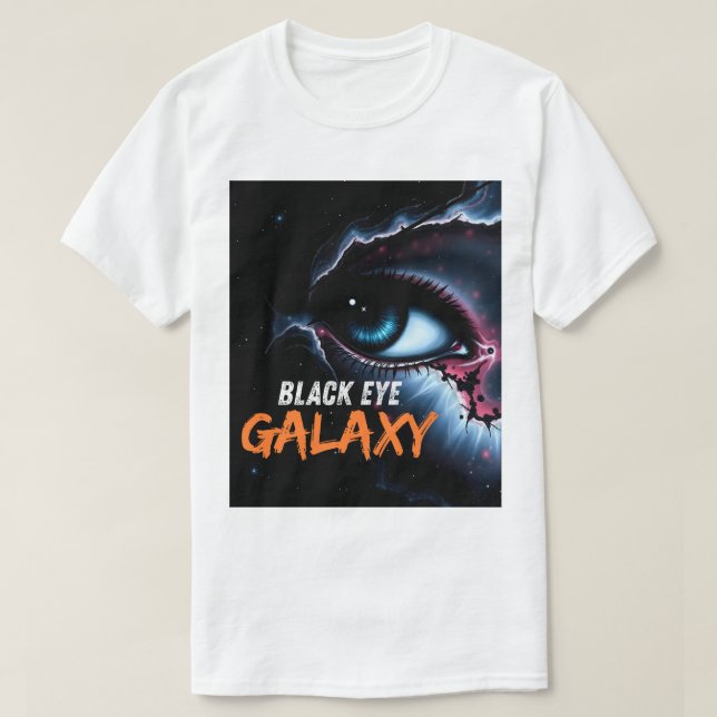Camiseta Surreal Black Eye Galaxy Cosmic Space Art T-Shirt (Frente do Design)