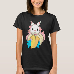 Camiseta Surreal Bunny Banana Rabbit Fruta Pun Páscoa Rabin