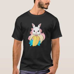 Camiseta Surreal Bunny Banana Rabbit Fruta Pun Páscoa Rabin