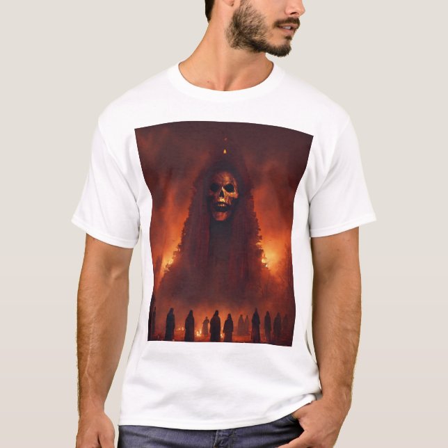 Camiseta Surreal Death Metal T-Shirt Design (Frente)