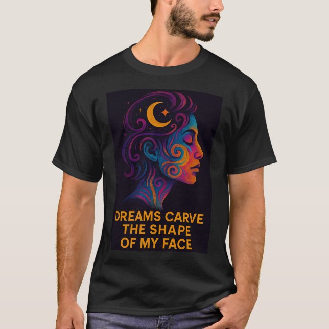 Camiseta Surreal Dream Portrait Neon Art (Frente)