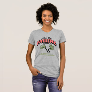 Camiseta Surreal "Falling Down" cinza claro para m