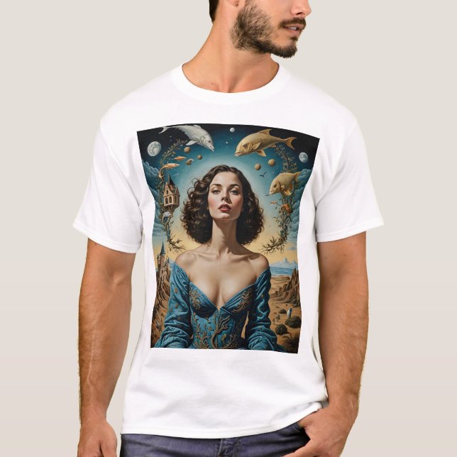 Camiseta Surreal Fantasy Art Elegante T-Shirt (Frente)