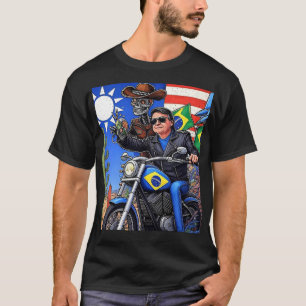 Camiseta Surreal Journey on Wheels: Patriots from Beyond