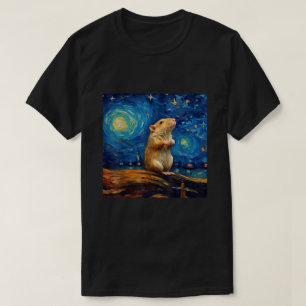 Camiseta Surreal Starry Night Gerbil