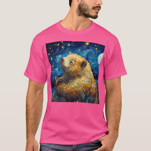Camiseta Surreal Starry Night Wombat