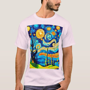Camiseta Surrealismo Estelar Arte Inspirado
