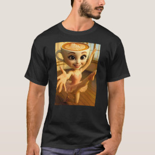 Camiseta Surrealista Bailarina Cappuccina Meme de Encefalit