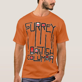Camiseta Surrey British Columbia Canada Flag