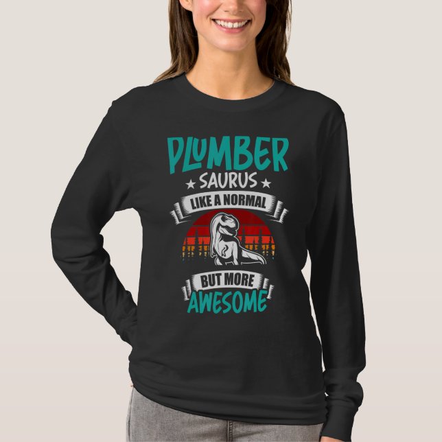 Camiseta Surus Canais Como Dinossauro Rex Normal (Frente)