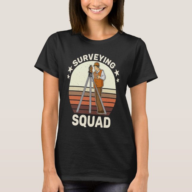 Camiseta Surveyor geodesy surveying engineer theodolite pro (Frente)