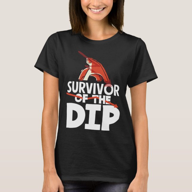 Camiseta Survive The Dip Trading Day Investor Day (Frente)