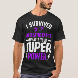 Camiseta Survived Pancreatic Cancer Awareness Survivor Purp