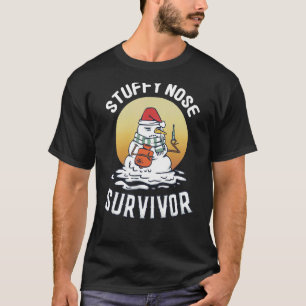 Camiseta Survivência Nose Estúpida Inverno Humor Gripado Ne