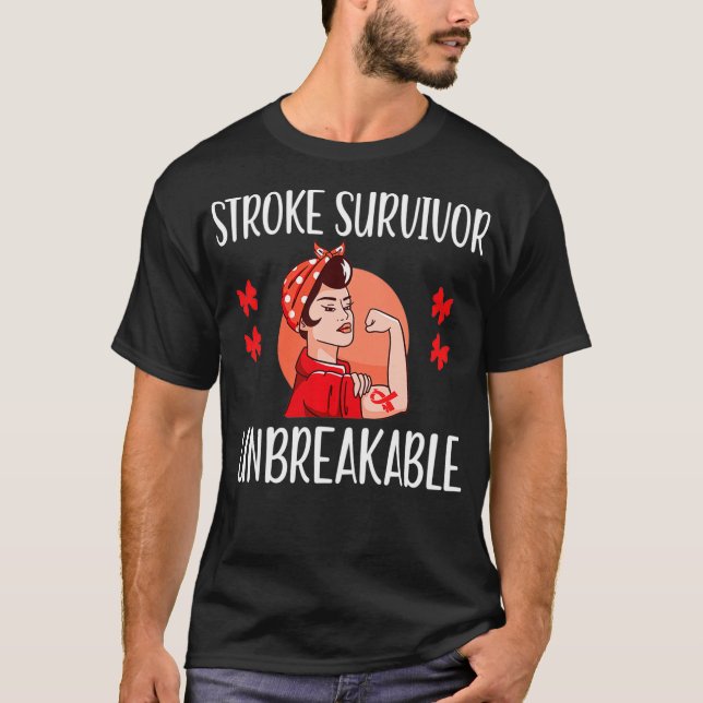 Camiseta Survivente do Traço, Fita Vermelha Inquebrável, Fr (Frente)