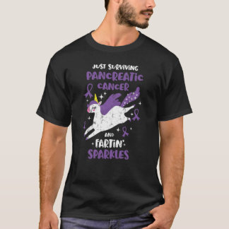 Camiseta Surviving Pancreatic Cancer Farting Sparkles Unico