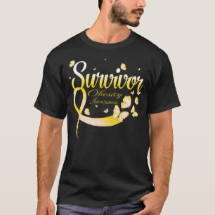 Camiseta Survivor Obesity Awareness Butterfly