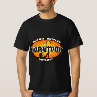 Camiseta Survivor Outwit, Outplay, Outlast Logo