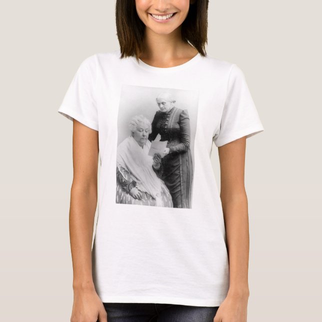 Camiseta Susan B. Anthony e T de Stanton do transportador (Frente)