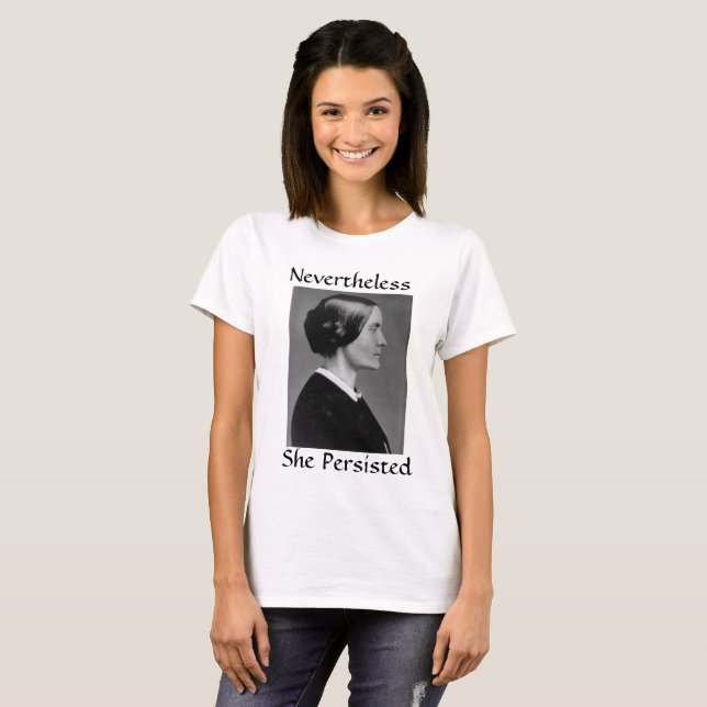 Camiseta Susan B. Anthony - persistiu! (Frente Completa)
