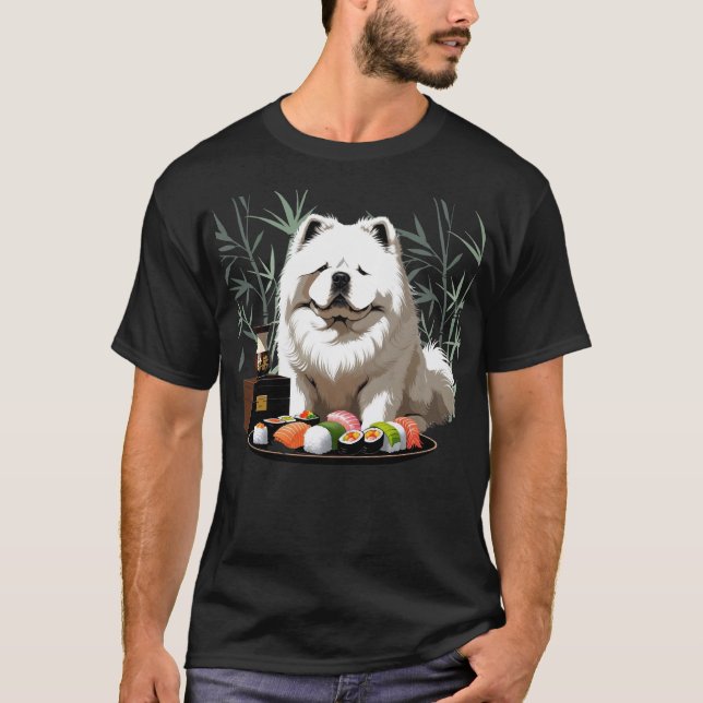 Camiseta SUSHI ANYONE  Cream Chow T-Shirt (Frente)