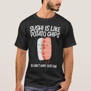 Camiseta Sushi Bonito Para Homens Mulheres Comida Japonesa