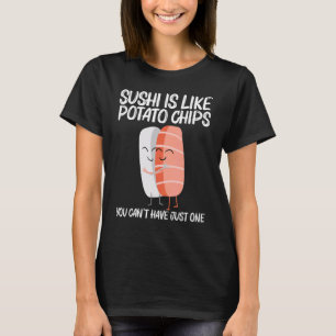 Camiseta Sushi Bonito Para Homens Mulheres Comida Japonesa