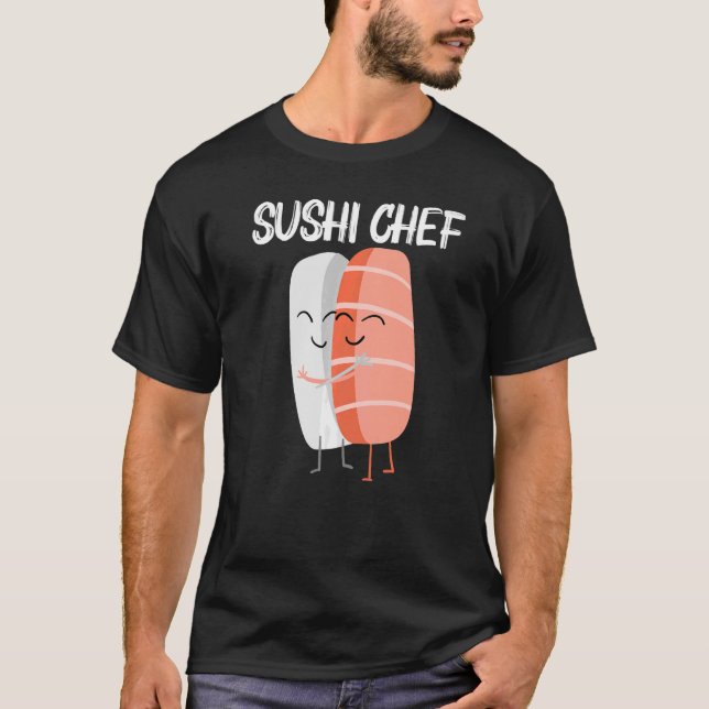 Camiseta Sushi Bonito Para Homens Mulheres Japonesas Comida (Frente)