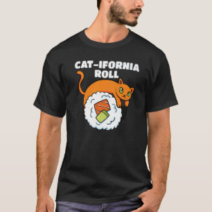 Camiseta Sushi California Roll Japonês Dish Cuisine Itame