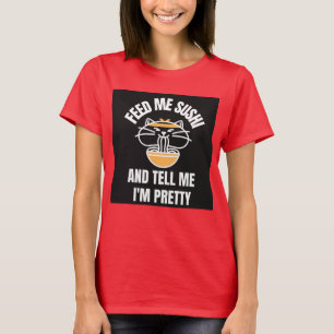 Camiseta SUSHI CAT - ALIMENTE ME DIGA QUE SOU T-shirts BONI