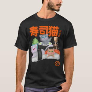 Camiseta sushi cats