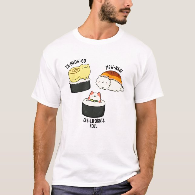 Camiseta Sushi Cats Funny Sushi Pun (Frente)