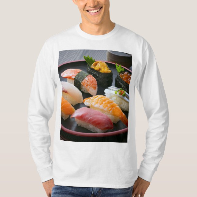 Camiseta Sushi Circle – Japanese Round Dance (Frente)