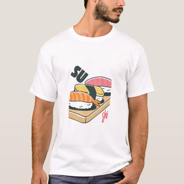 Camiseta Sushi comida (Frente)
