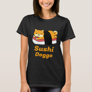 Camiseta Sushi Doggo - Shiba Inu - Engraçado