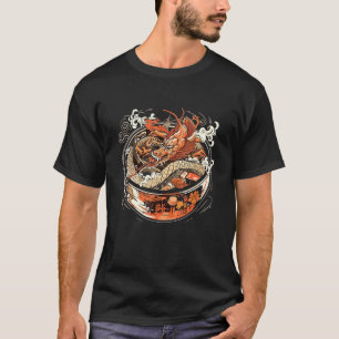 Camiseta Sushi Dragon Ramen Bowl Sushi Lover Comida Japones