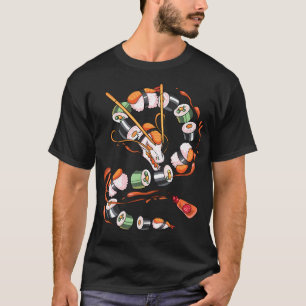Camiseta Sushi Dragon Roll Comida japonesa Kawaii Dragon An