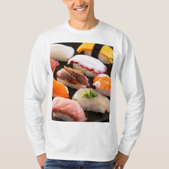 Camiseta Sushi Dream – Jewels of the Sea (Frente)